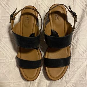 BOC, size 9, brand new, leather, wedge sandal. Very comfortable. Great neutral.